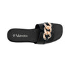 Sandalias flats Mariam para mujer color negro