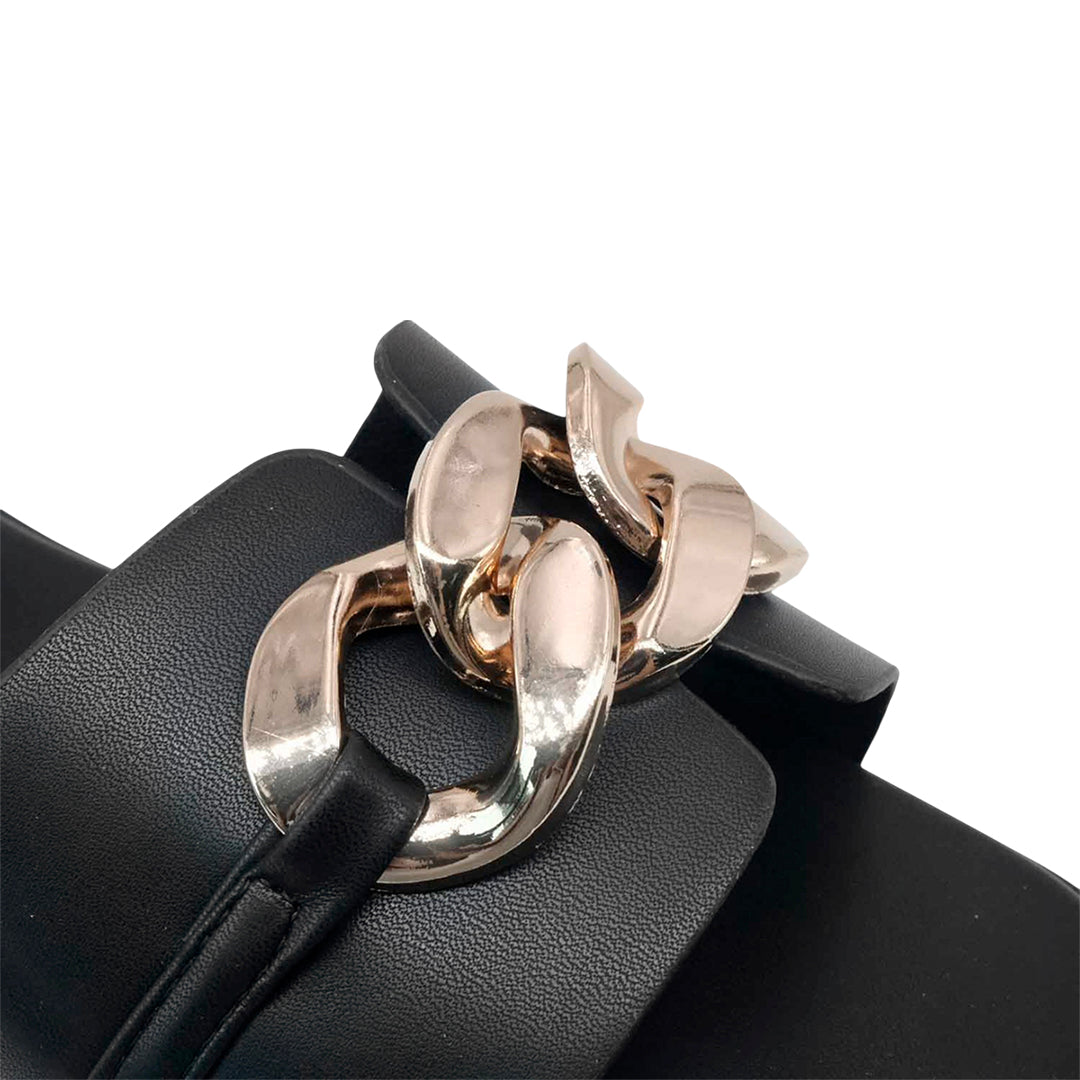 Sandalias flats Mariam para mujer color negro