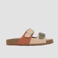 Sandalias flats Mirka beige para mujer
