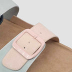 Sandalias flats Mirka nude para mujer