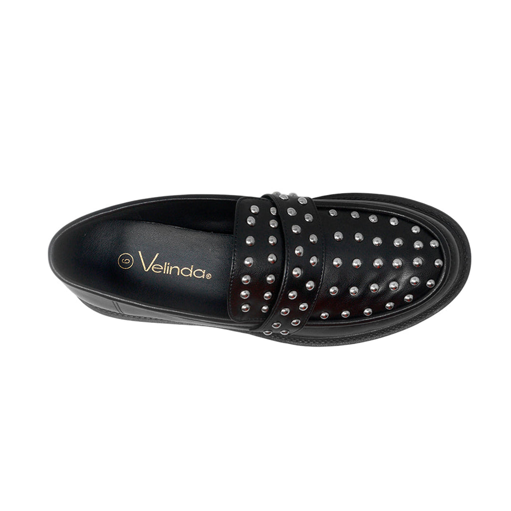 Mocasines Silvana negro para mujer