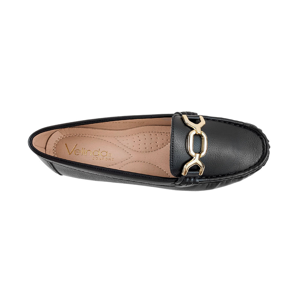 Mocasines Silvia negro para mujer