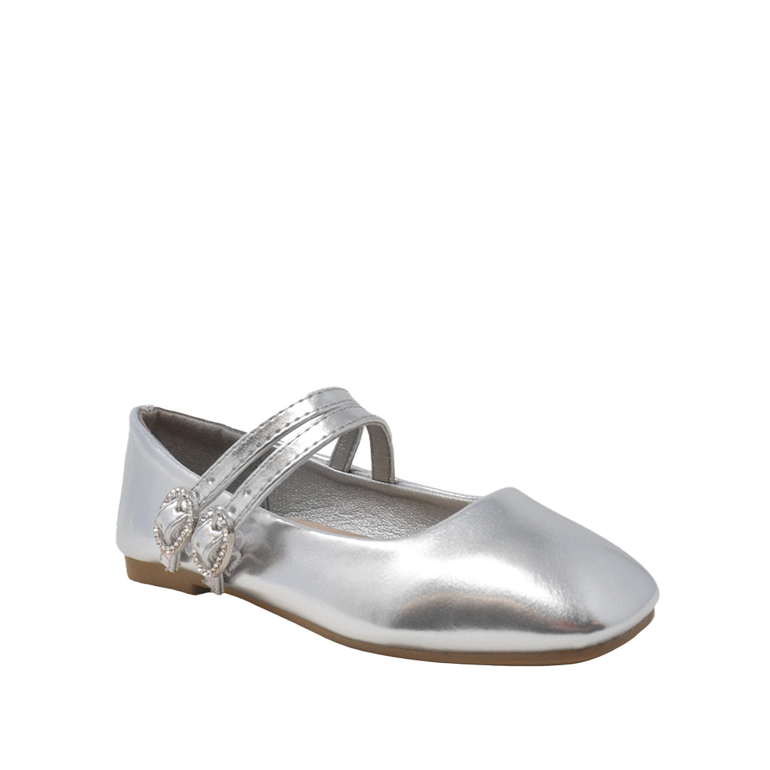 Balerinas Tatiana plateado para niña