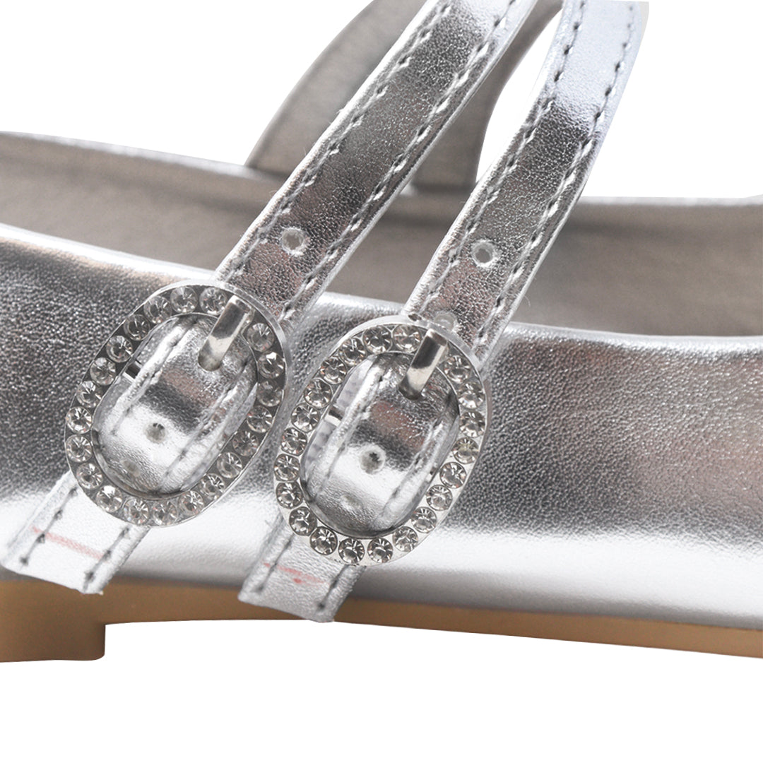 Balerinas Tatiana plateado para niña