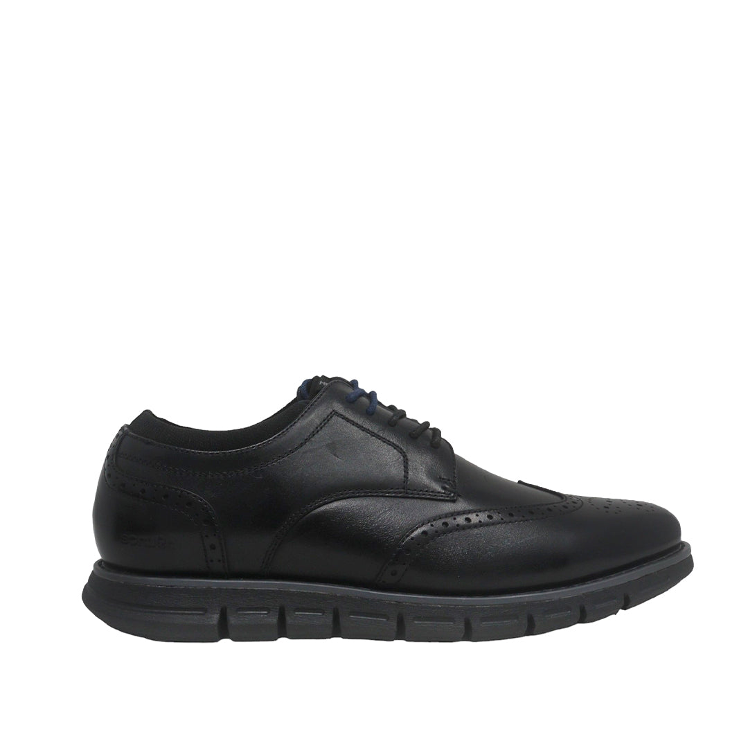Derby shoes Martin wingtip para hombre color negro