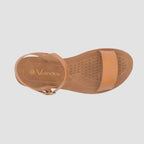 Sandalias flats Maribel tan para mujer