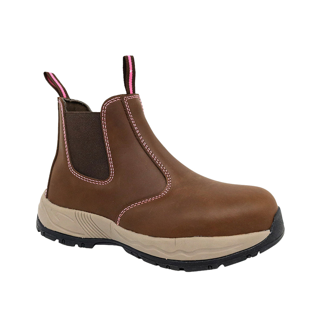 Botas industriales Kate  cafe para mujer