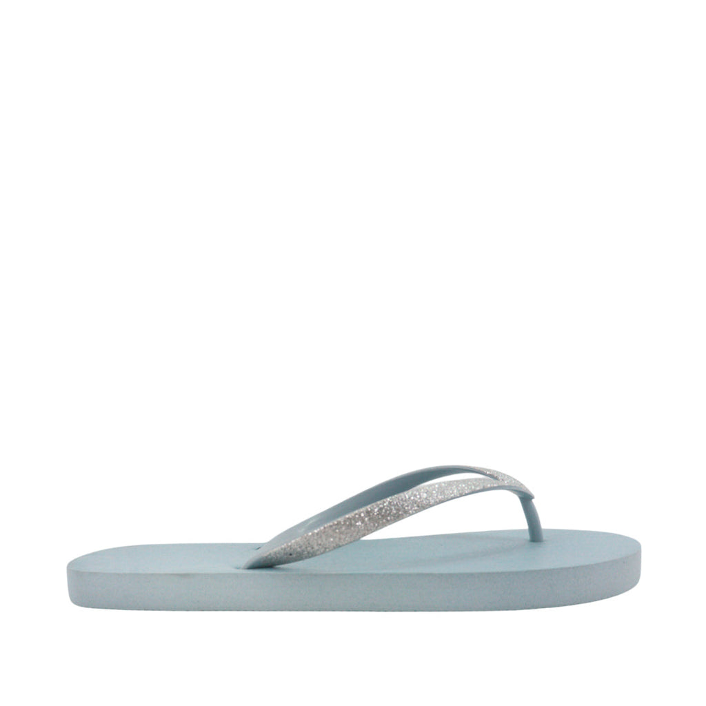 Sandalias flats Copacabana plateado