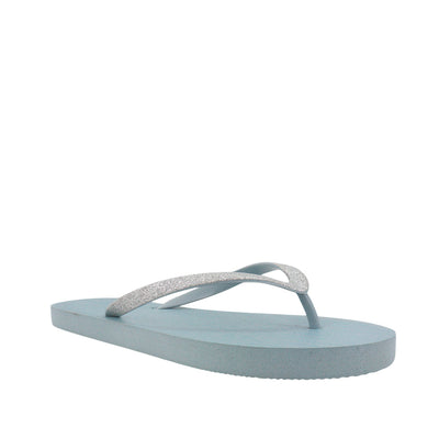 Sandalias flats Copacabana plateado