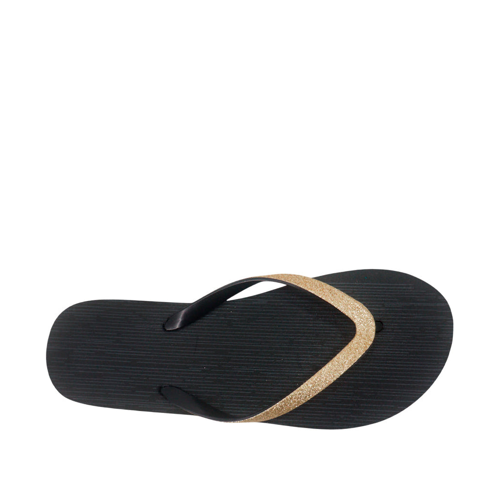 Sandalias flats Copacabana dorado