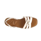 Sandalias flats Ophelia para mujer color blanco