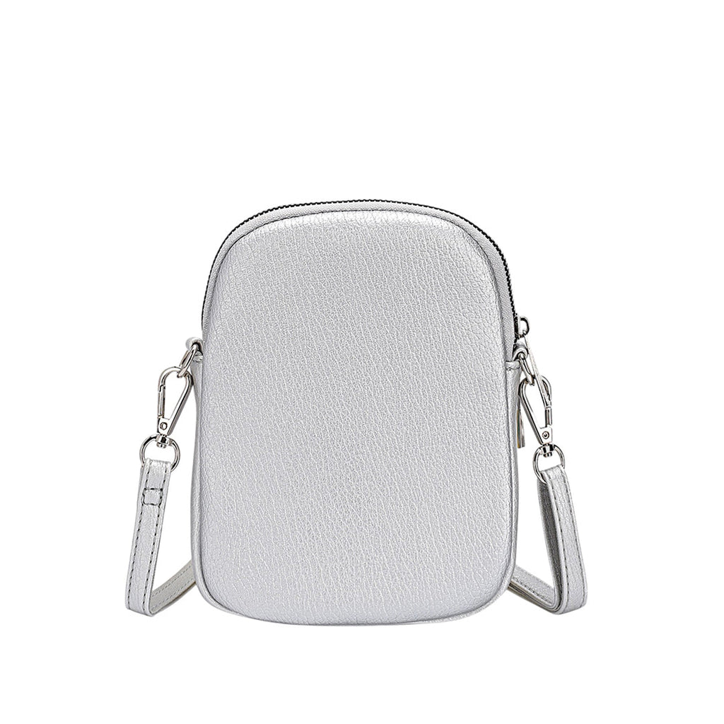 Billetera Toti  plateado para mujer