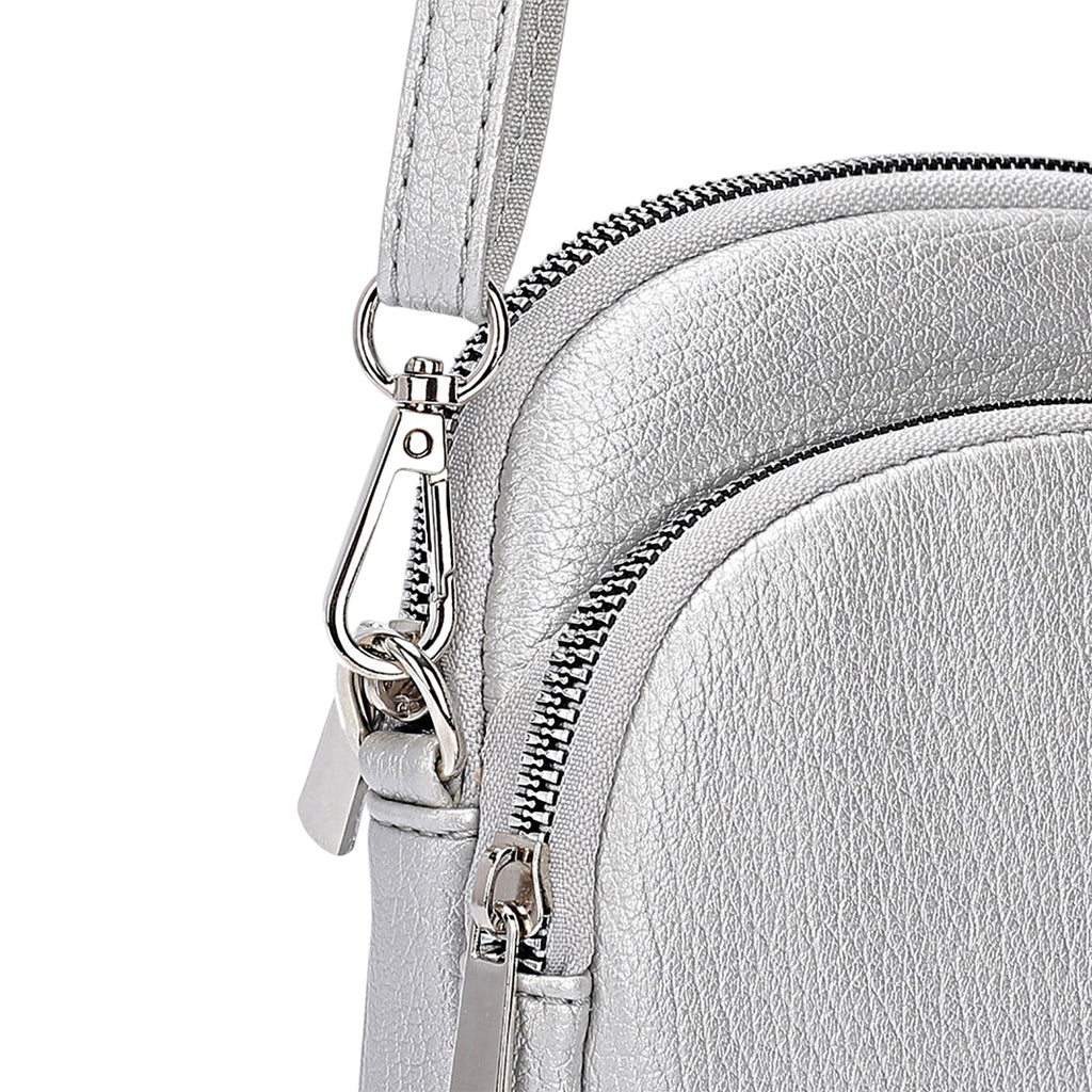 Billetera Toti  plateado para mujer