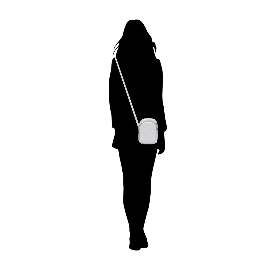 Billetera Toti  plateado para mujer