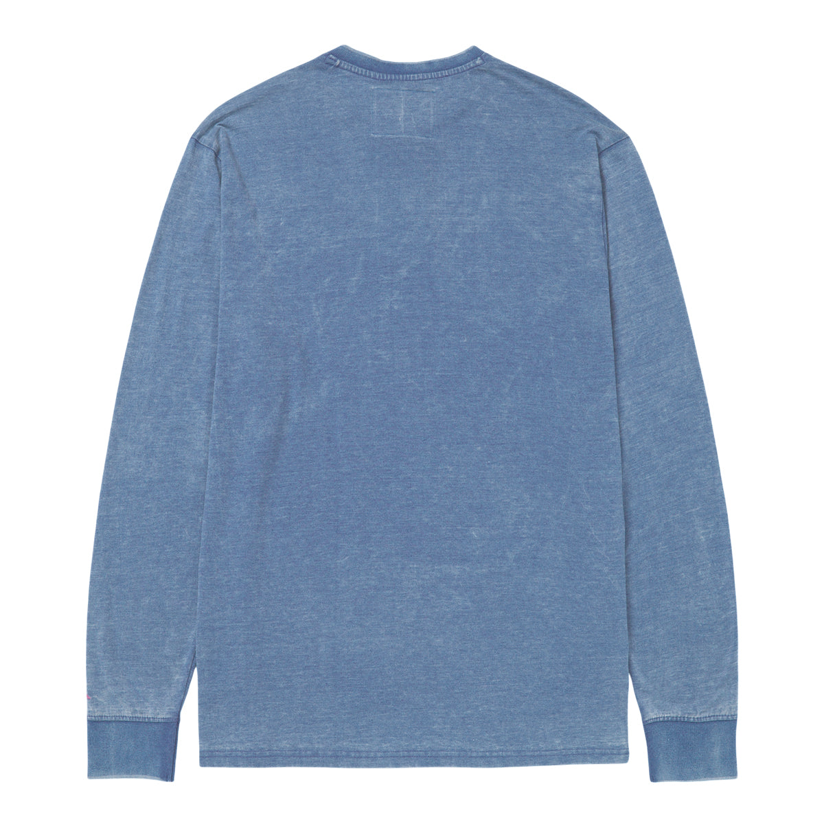 Camisa Burnout Henley para hombre color azul