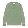 Camisa Burnout Henley para hombre color olivo