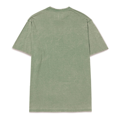 Camisa Polo Burnout Henley para hombre color olivo