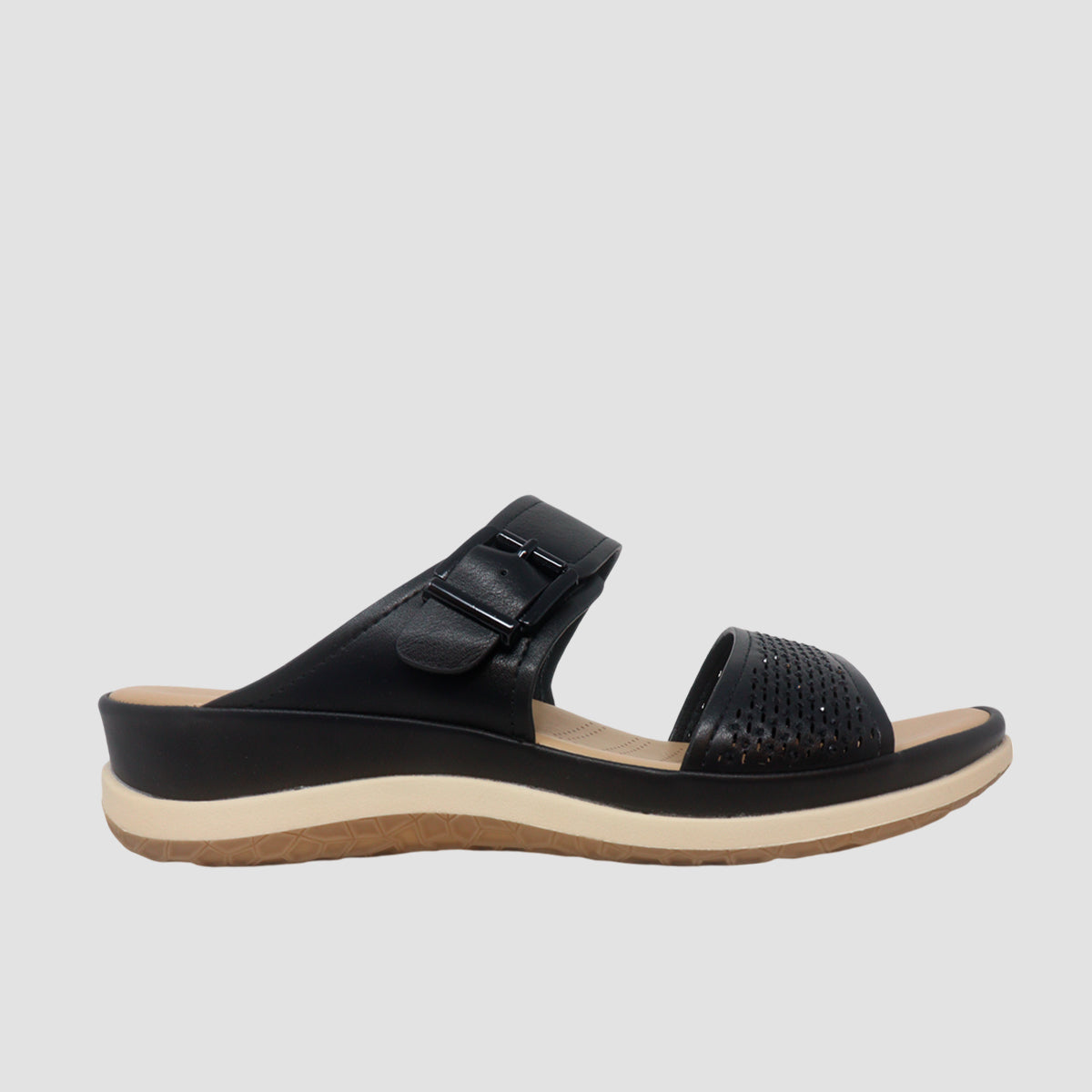 Sandalias flats Gladys negro