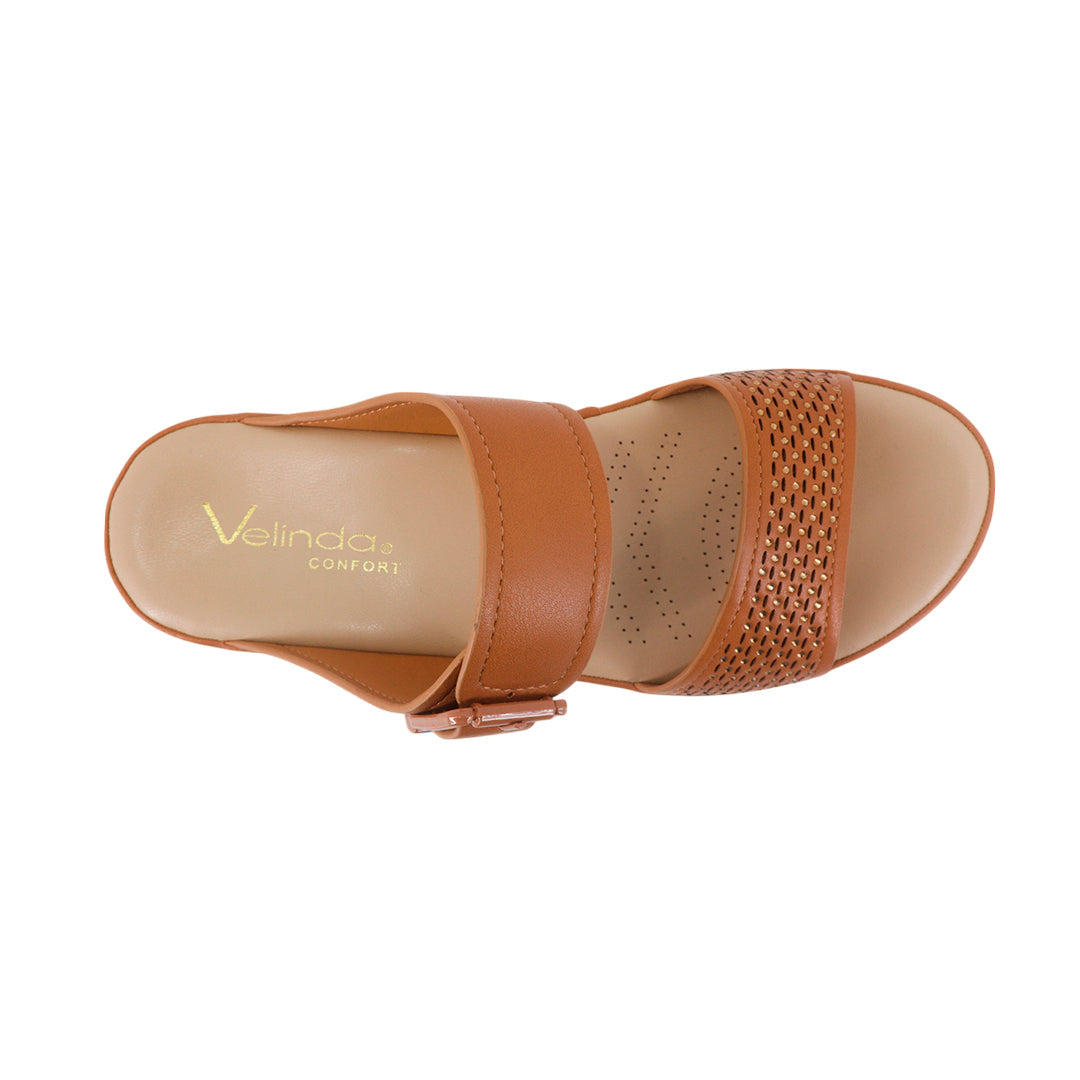 Sandalias flats Gladys tan