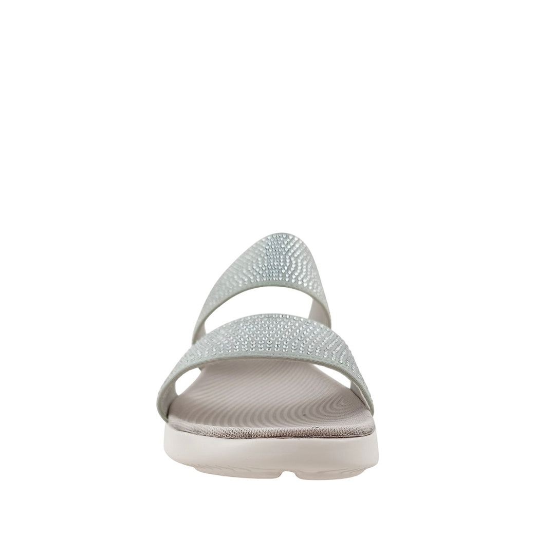 Sandalias flats Mariella plateado