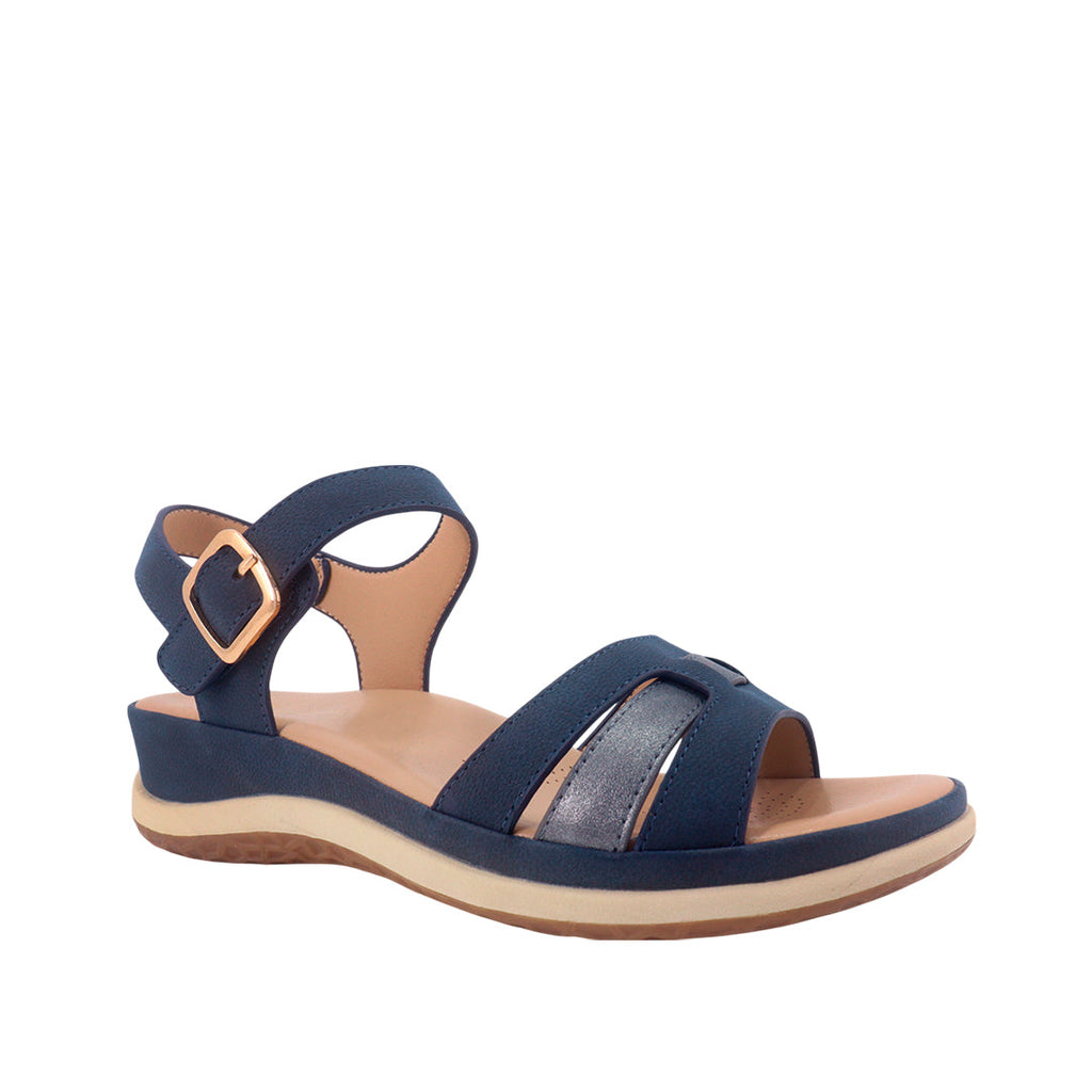 Sandalias flats Martha navy