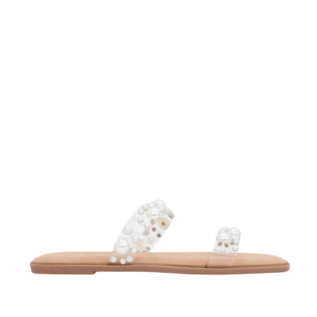 Sandalias flats Florencia blanco