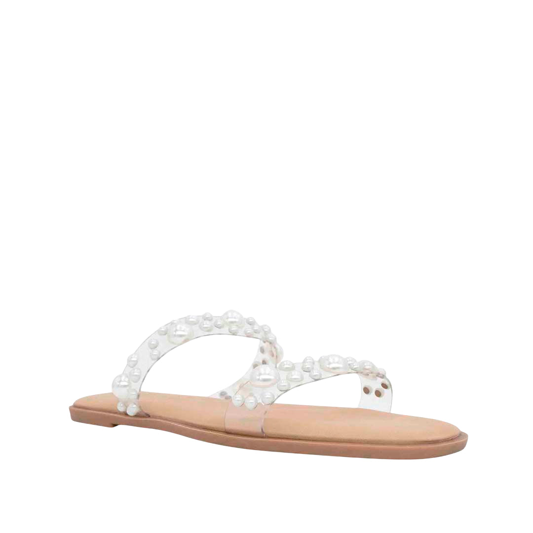 Sandalias flats Florencia blanco