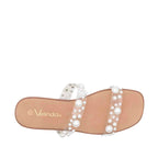 Sandalias flats Florencia blanco