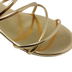 Sandalias flats Keren dorado