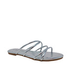 Sandalias flats Keren plateado