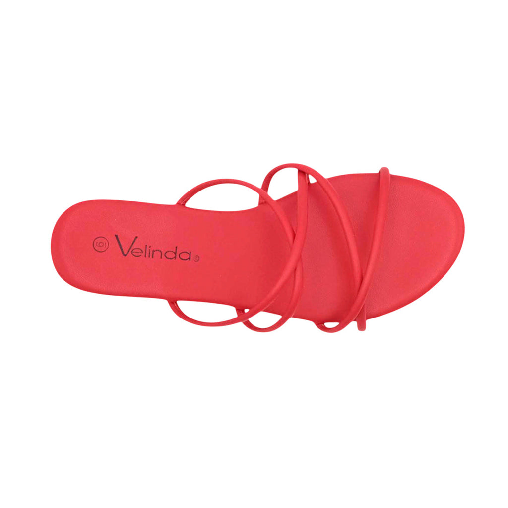 Sandalias flats Keren rojo