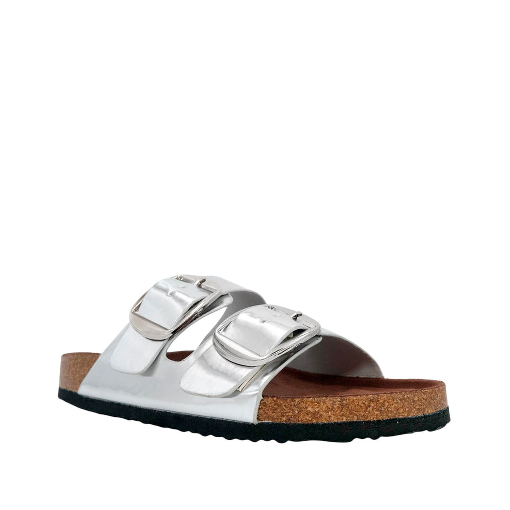 Sandalias flats Mirka plateado