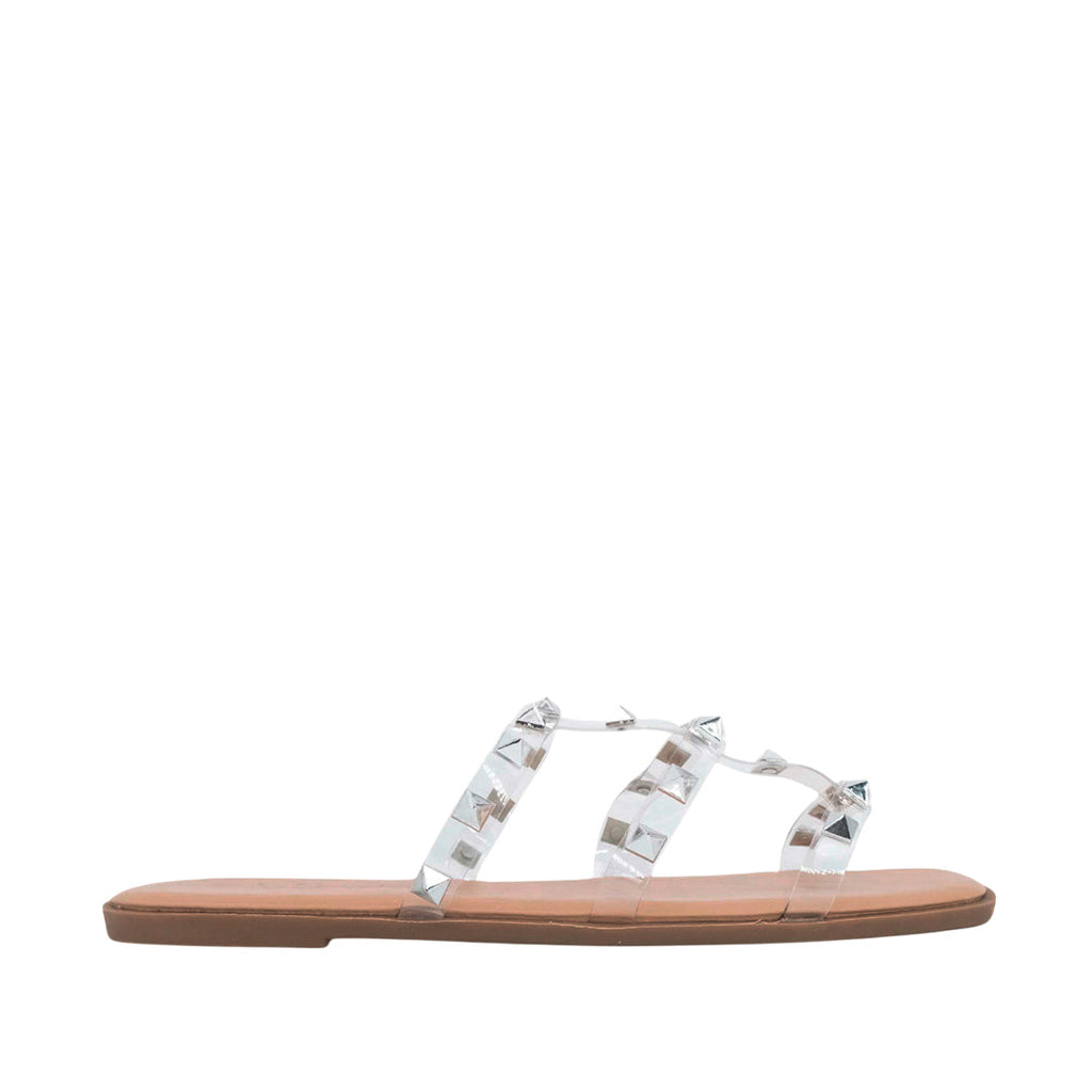 Sandalias flats Valeria blanco