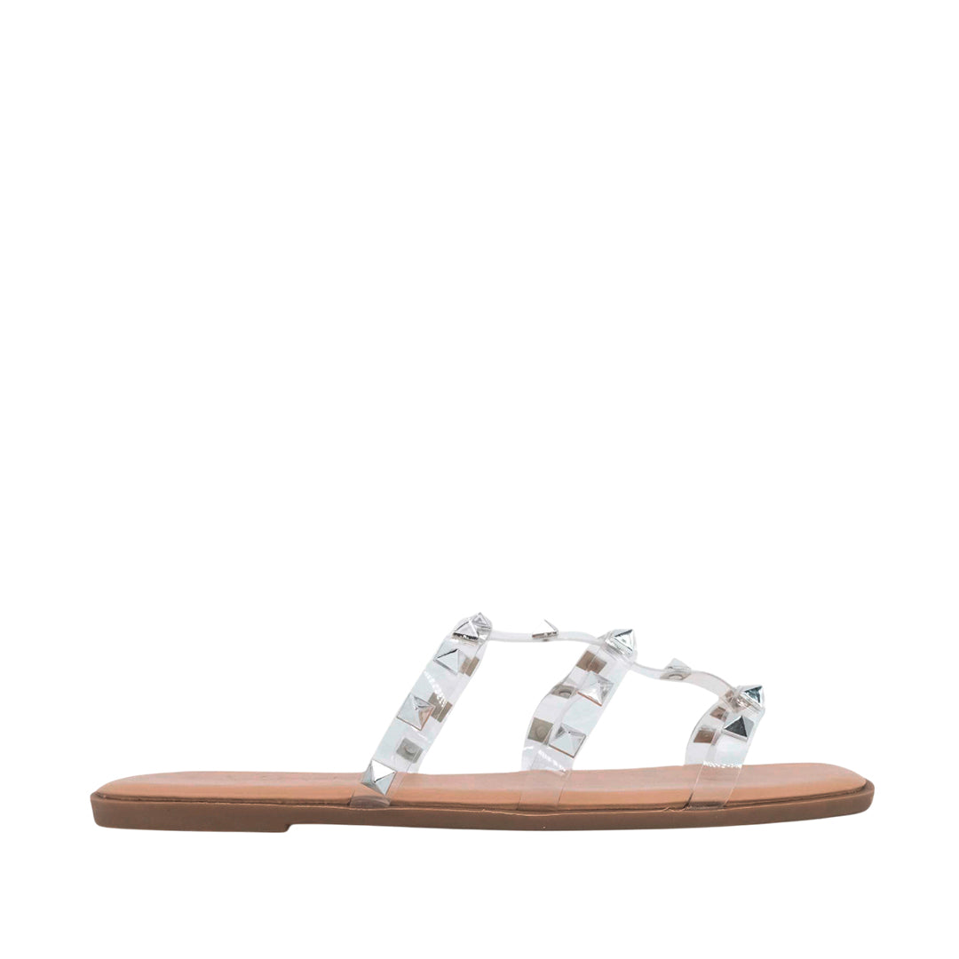 Sandalias flats Valeria blanco