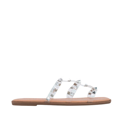 Sandalias flats Valeria blanco