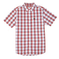Camisa Plaid Poplin para hombre color naranja
