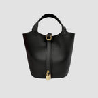 Cartera satchel Bucket negro