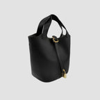 Cartera satchel Bucket negro