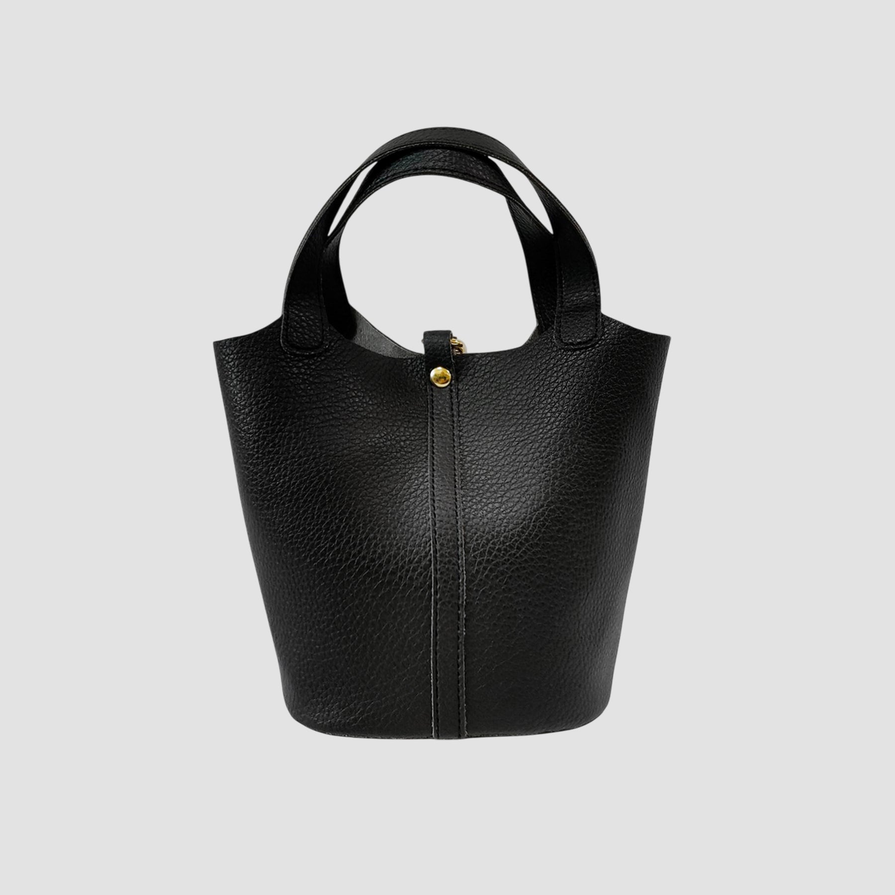 Cartera satchel Bucket negro