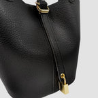 Cartera satchel Bucket negro
