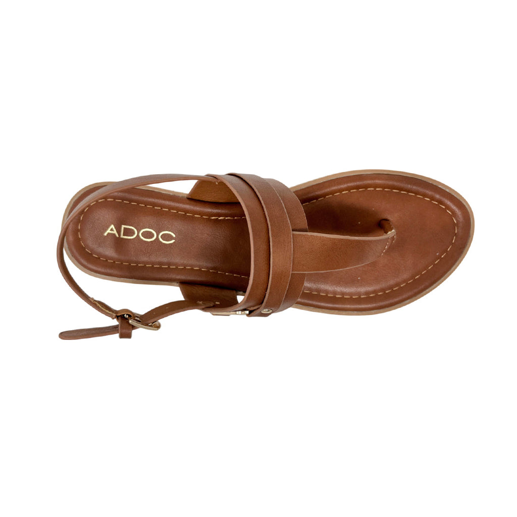 Sandalias flats Xylia para mujer color tan