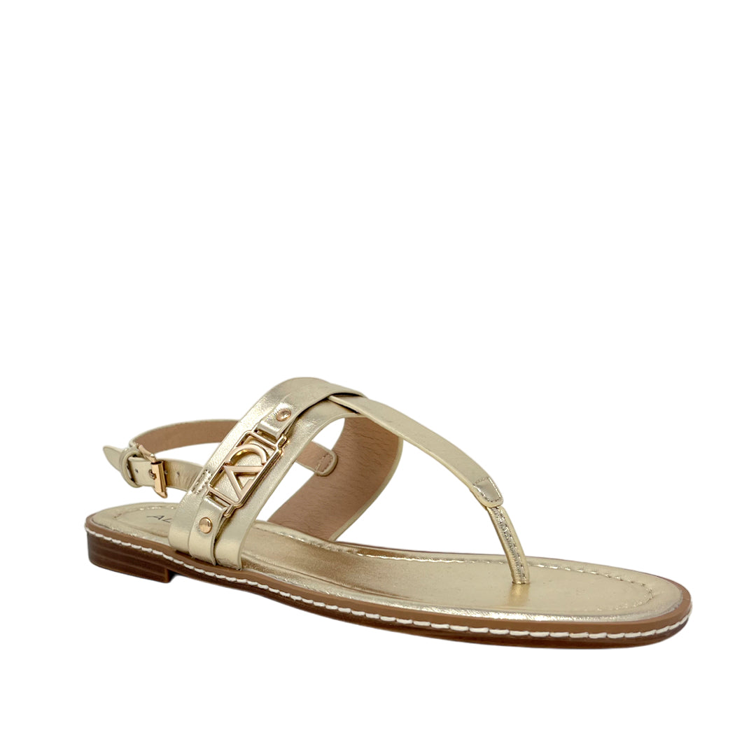 Sandalias flats Xylia color dorado