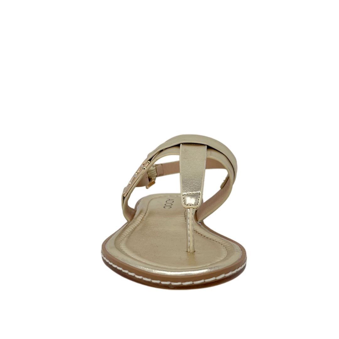 Sandalias flats Xylia color dorado