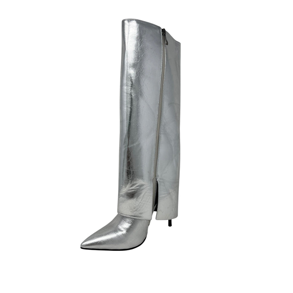 Botas Veronique para mujer color plateado