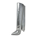 Botas Veronique para mujer color plateado