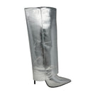 Botas Veronique para mujer color plateado