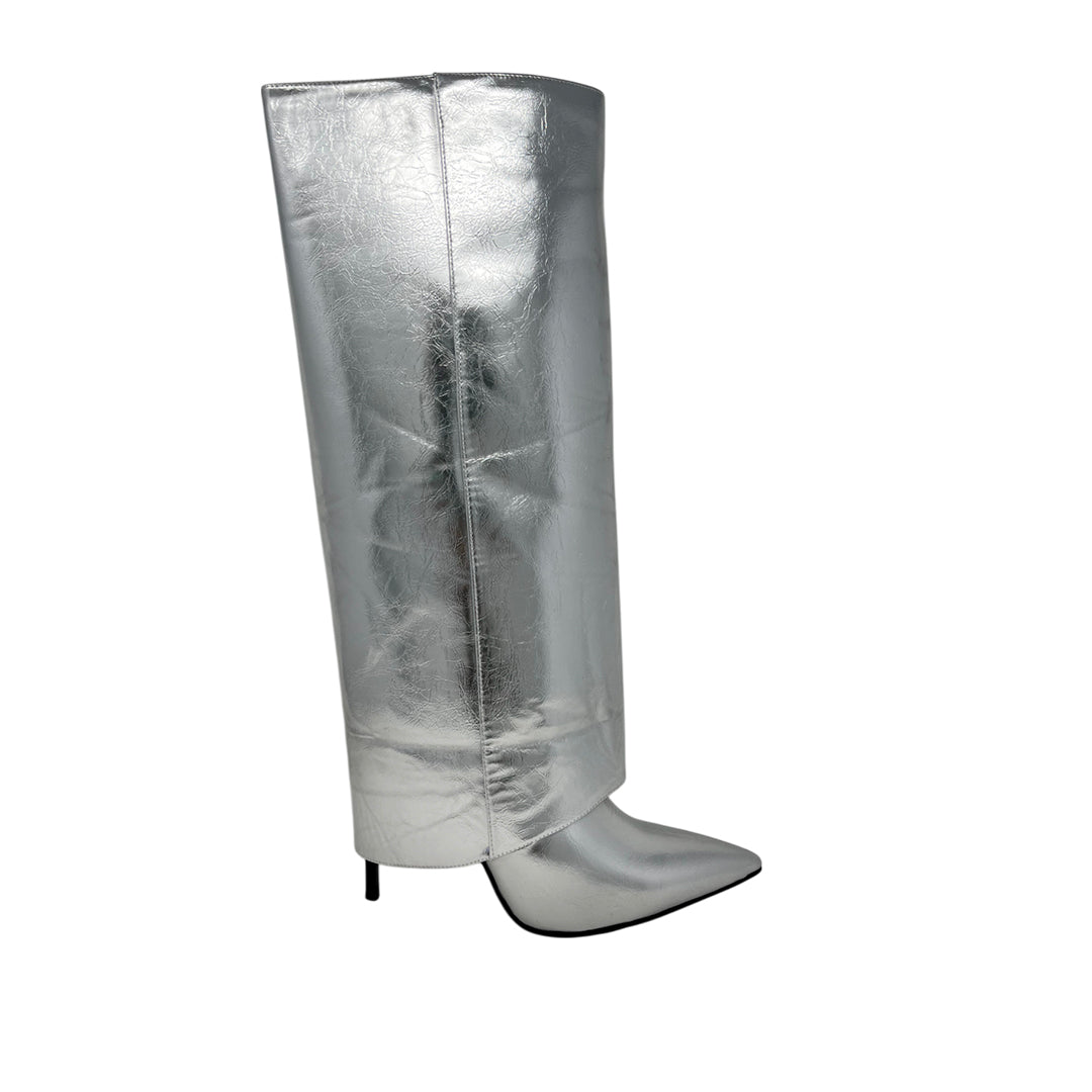 Botas Veronique para mujer color plateado