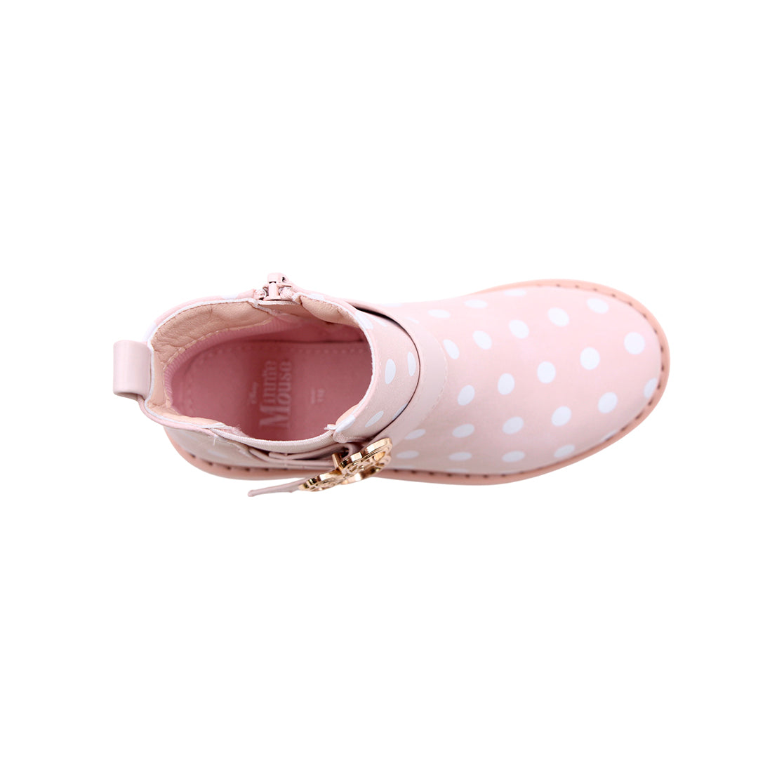 Botas Minnie para niña color rosado