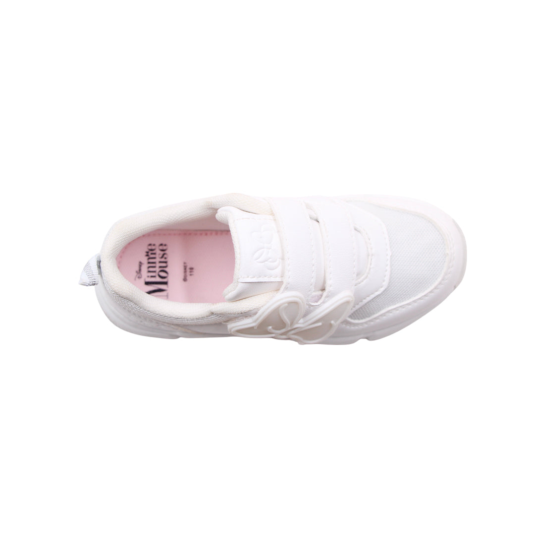 Tennis Minnie para niña color blanco