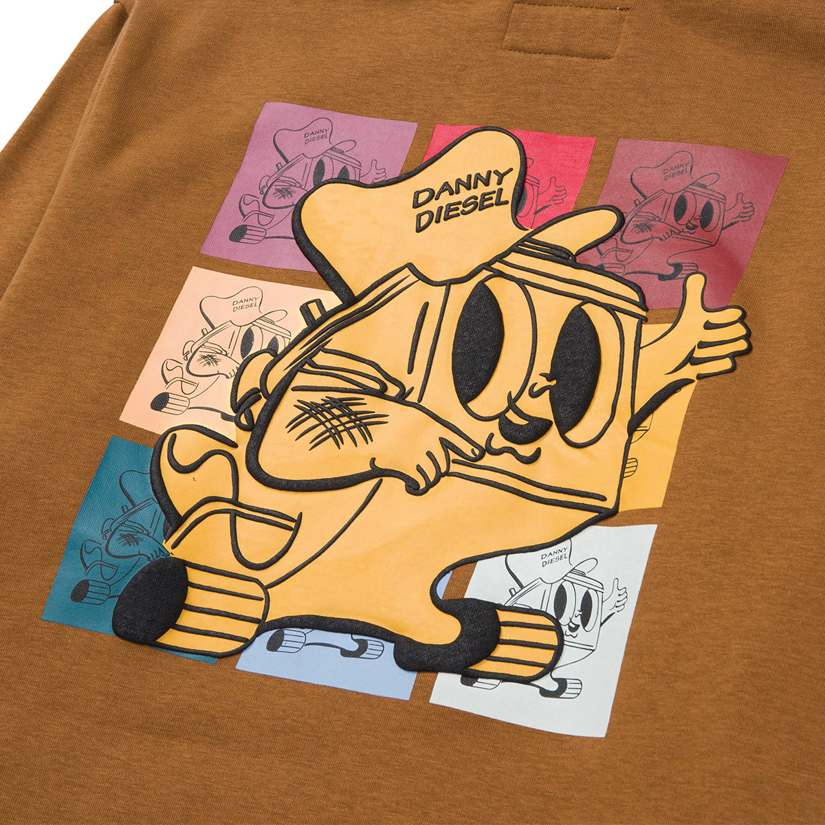 Hoodie Kidult - Danny Diesel para hombre color café